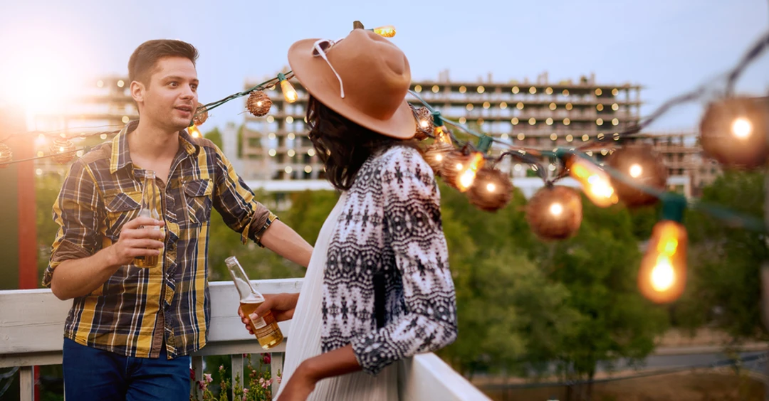 Have drinks on top of the roof