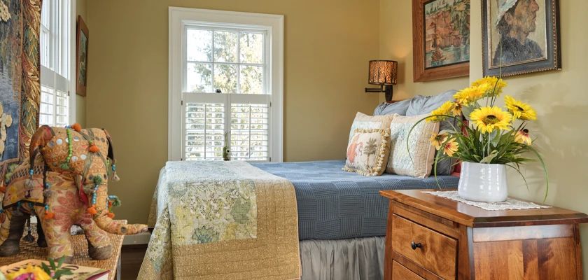 Experience the West Wing Suite at the Timbrook Guesthouse
